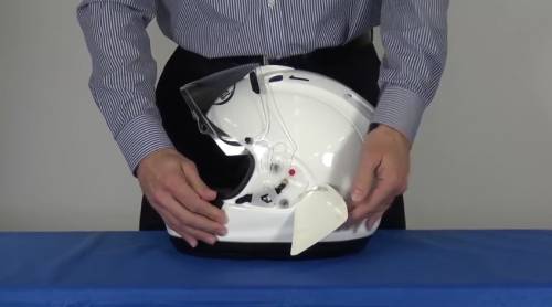 removing arai visor